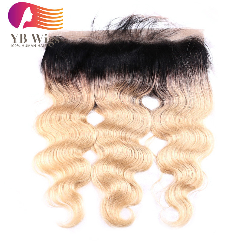 Us 205 1b 613 Dark Root Ombre Blonde Brazilian Body Wave 4 Bundles With Closure Remy Human Hair Bundle With Frontal 5pc Lot Free Shipping 613bw41302 M Ybwigs Com