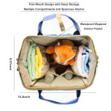 Large Capacity Diaper Bag for Baby Care Multi-Function Waterproof Travel Nappy Bags Backpack Fashion Mummy Nursing Bag w/Insulated Pockets 6 Colors