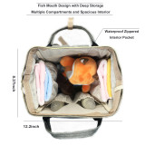 Large Capacity Diaper Bag for Baby Care Multi-Function Waterproof Travel Nappy Bags Backpack Fashion Mummy Nursing Bag w/Insulated Pockets 6 Colors
