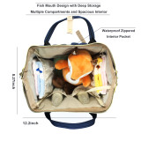 Large Capacity Diaper Bag for Baby Care Multi-Function Waterproof Travel Nappy Bags Backpack Fashion Mummy Nursing Bag w/Insulated Pockets 6 Colors