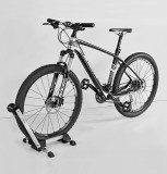 Sports Foldable Alloy Bicycle Storage Stand Bike Floor Parking Rack Wheel Holder Fit 20 -29  Bikes Indoor Home Garage Using