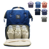 Large Capacity Diaper Bag for Baby Care Multi-Function Waterproof Travel Nappy Bags Backpack Fashion Mummy Nursing Bag w/Insulated Pockets 6 Colors