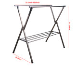 Free Installed Stainless Steel Clothes Drying Rack Foldable Space Saving Retractable Rack Hanger Heavy duty