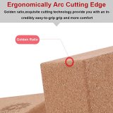 2 Pack Eco-friendly Cork Yoga Blocks 4inch Thick Laser Edge Anti-friction Anti-slip Natural Yoga Brick Wet Absorbent Odor-Resistant and Moisture-Proof to Support and Deepen Poses