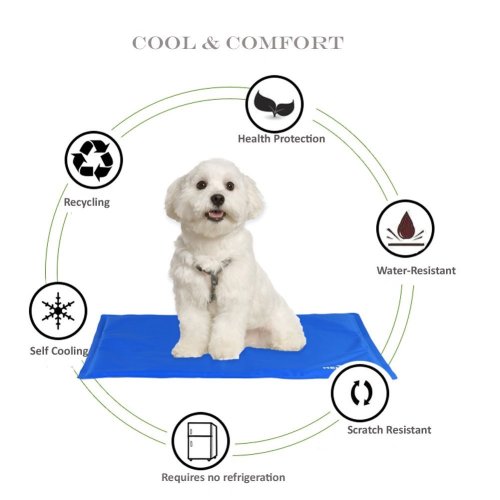 Reliancer Pet Summer Cool Mat Self Cooling Comfortable Dog Mat Pad