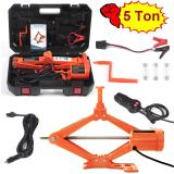 Electric Car Floor Jack 3 Ton/5 Ton All-in-one Automatic 12V Scissor Lift Jack Set for Sedans SUV w/Double Saddles Remote Hydraulic Tire Change Repair Emergency Tool Kits Vehicle Floor Jack Wheel Change