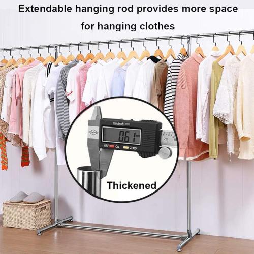 Hanger Clothing Garment Rack Clothes Wardrobes Heavy Duty Rolling