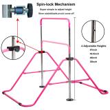 Expandable Gymnastics Bars Junior Training Bar Adjustable Height Gymnastic Horizontal Bars Children Folding Training Monkey Bars Child Gym Climbing Tower Kip Balance Bar for Kids Gymnasts