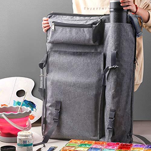 US$ 29.99 - Reliancer Artist Portfolio Backpack and Tote 4K Waterproof Art Carrying  Case Shoulder Bag Large Drawing Boards Bag w/Handle for Sketching Painting  Art Supplies Storage Students Hobbyist Architect(Grey w/Folding Chair