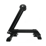 Reliancer 2 Pack Sports Foldable Alloy Bicycle Storage Stand Bike Floor Parking Rack Wheel Holder Fit 20 -29  Bikes Indoor Home Garage Outdoor Using (2 Pack, Black)
