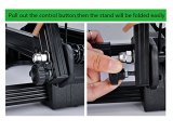 Reliancer 2 Pack Sports Foldable Alloy Bicycle Storage Stand Bike Floor Parking Rack Wheel Holder Fit 20 -29  Bikes Indoor Home Garage Outdoor Using (2 Pack, Black)