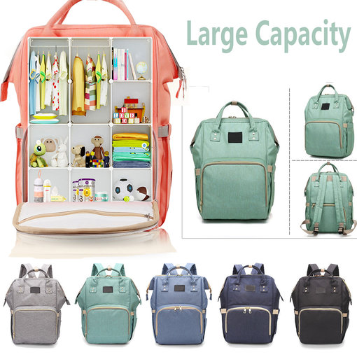 Large Capacity Diaper Bag For Baby Care Multi Function Waterproof Travel Ny Bags Backpack Fashion Mummy Nursing W Insulated Pockets 6 Colors