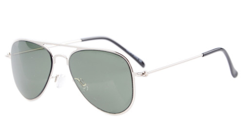 Eyekepper Stainless Steel Frame Pilot Kids Children Sunglasses