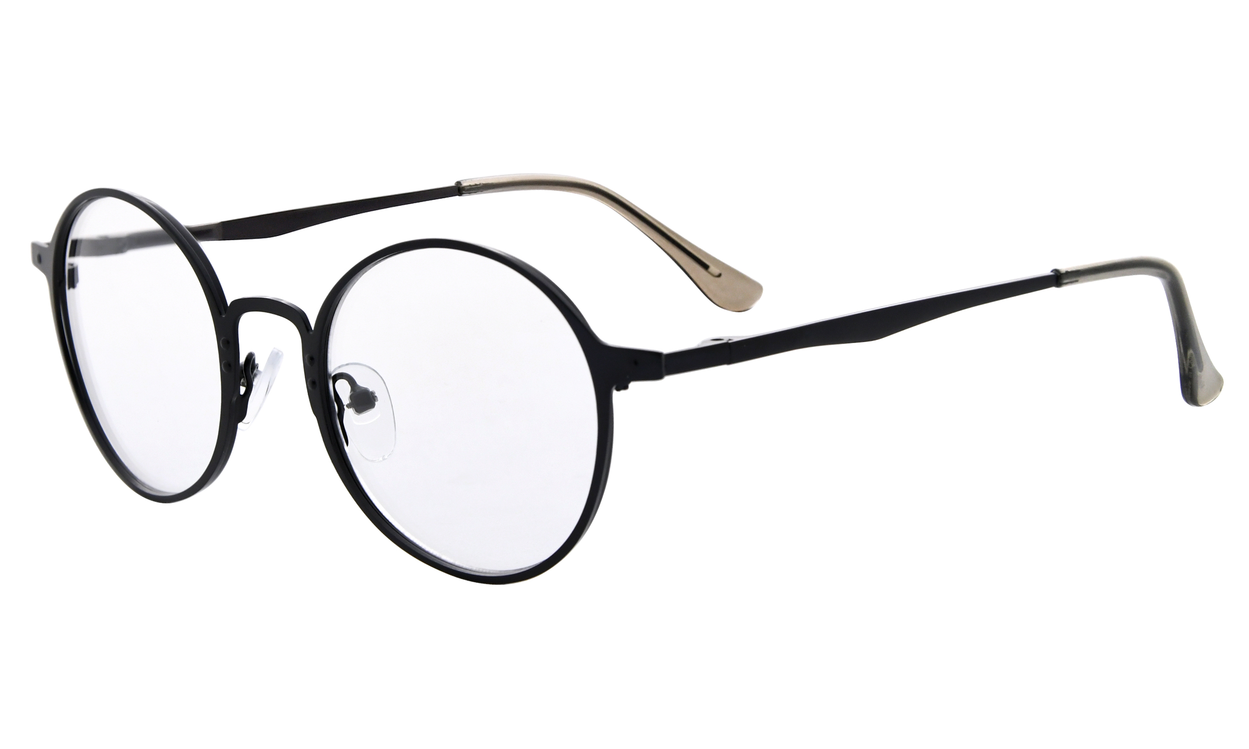 black round reading glasses