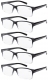 Reading Glasses 5-pack Vintage Classic Readers Women Men R032-5pcs