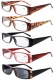 Reading Glasses Classic Rectangular Design Frame with Spring Hinges Sun Readers R006-Mix