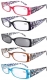 Reading Glasses Spring Hinge Plastic Floral Design Includes Sun Readers R040-Floral mix-5pc