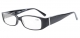 Reading Glasses Classic Rectangle Frame with Genuine Austrian Crystals Decoration Women R081
