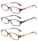 3 Pack of Women Reading Glasses With Beautiful Pattern And Soft Case R908-Mix