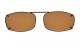 Metal Frame Rim Polarized Lens Clip On Sunglasses 2 1/8 x1 5/16 inch (54×34MM) C68