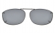 Metal Frame Rim Polarized Lens Clip On Sunglasses 2 1/4×1 7/16 inch (54x37MM) C89
