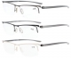 3-Pack Mix Half-rim Reading Glasses R15615-Mix