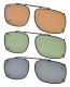 3-pack Clip-on Polarized Sunglasses 2 1/16×1 7/16 inch (52x36MM) C86-3pcs-Mix