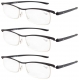 3-pack Lightweight Double Color Frame Plastic Reading Glasses R12113-3pcs