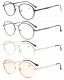 4-Pack Spring Hinges Oval Reading Glasses Include Computer Glasses R1641-Mix-4pcs