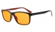Computer Reading Glasses Anti 97% Blue Light BB98 Orange Tinted Lens for Electronic User DS163