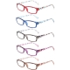 Eyekepper 5 Pairs Fashion Ladies Reading Glasses Spring Hinge Pattern Design Readers Women