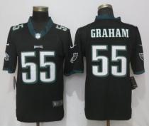 NEW Nike Philadelphia Eagles 55 Graham Black 2017 Vapor Untouchable Limited Jersey