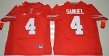 NCAA Ohio State Buckeyes #4 Curtis Samuel College Football Red Jersey