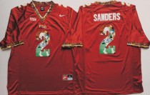 NCAA Florida State Seminoles Red #2 Sanders Fashion Jersey