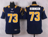 Nike St.Louis Rams #73 Robinson Blue Elite Jersey