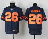 Nike Chicago BEARS #26 Jennings  Blue Elite Orange Numbers Jerseys