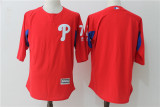 MLB Philadelphia Phillies #7 Batting Practice Red Jersey