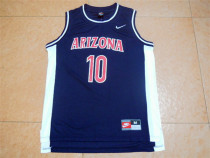 NCAA Basketball Arizona College #10 Bibby Blue Jersey