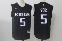 NBA Sacramento Kings #5 Fox Black Jersey