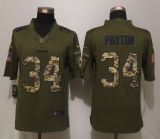 New Nike Chicago Bears 34 Payton Green Salute To Service Limited Jersey