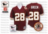 Reebok Washington Redskins #28 Darrell Green Throwback Jersey in Red