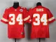 Nike Kansas City Chiefs #34 Davis Red Elite Jersey