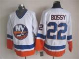 NHL New York Islanders #22 Bossy White Throwback Jersey