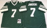 NFL Philadelphia Eagles #7 Jaworski Green Throwback Jersey