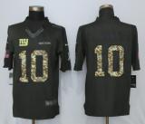 New Nike York Giants 10 Manning Anthracite Salute To Service Limited Jersey