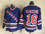 NHL New York Rangers #18 Tkaczuk Blue Jersey