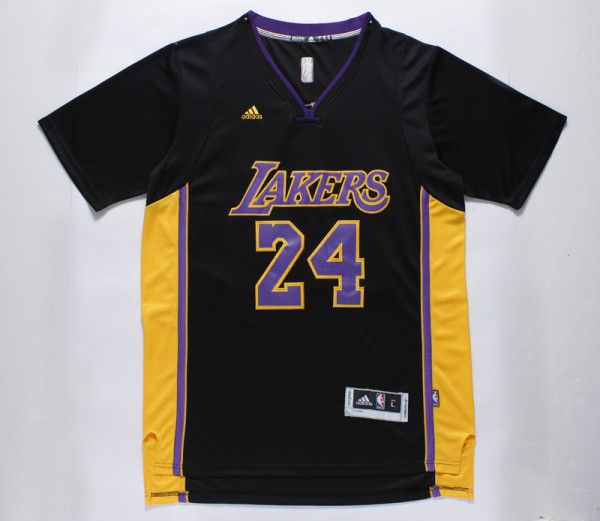 NBA Los Angeles Lakers #24 Kobe Bryant Black Short-sleeve Jersey