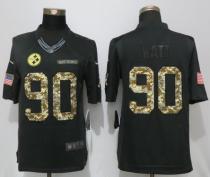 NEW Nike Pittsburgh Steelers 90 Watt Anthracite Salute To Service Limited Jersey