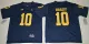 NCAA Jordan Brand Michigan Wolverines Tom Brady 10 College Navy Blue Jersey