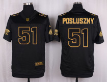 Mens Jacksonville Jaguars #51 Posluszny Pro Line Black Gold Collection Jersey